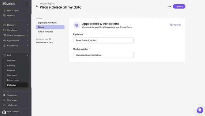 Display new tab in the Right page