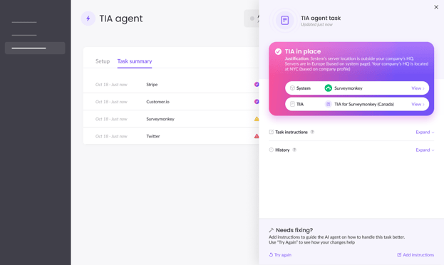 Review step - in place