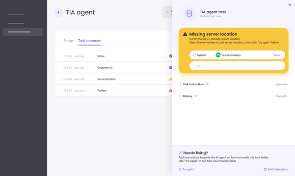 Review stepmissing location