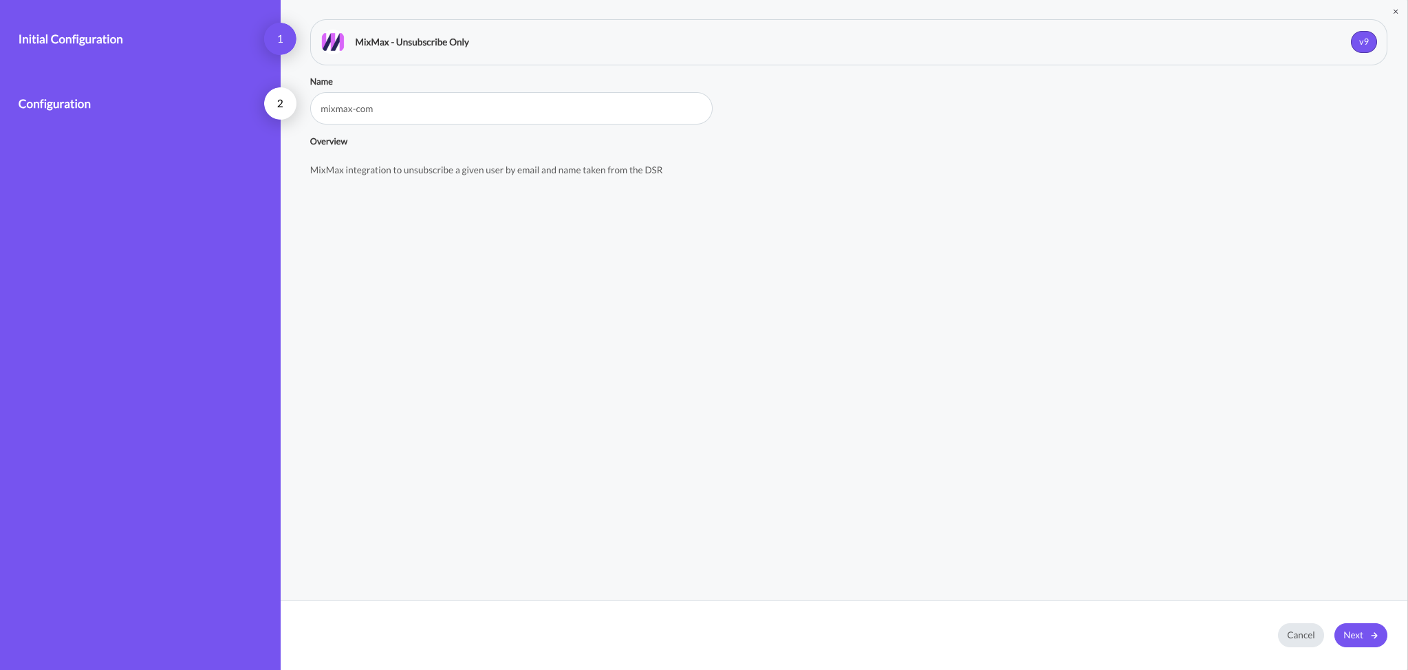MixMax Unsubsribe DSR Integration